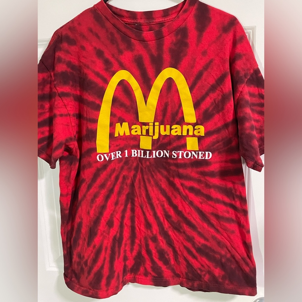McDonald’s stoned spoof t-shirt